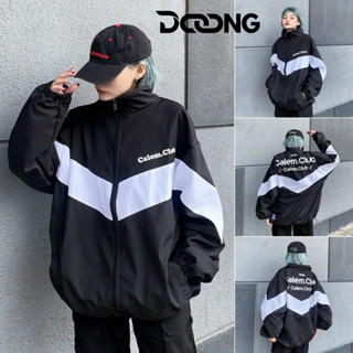 Áo Khoác Dù CALEM CLUB Unisex Nam Nữ Chất Dù 2 Lớp KD09, Áo Khoác Bomber DOONG Cổ Đứng Form Rộng Phối Màu In Chữ Ulzzang