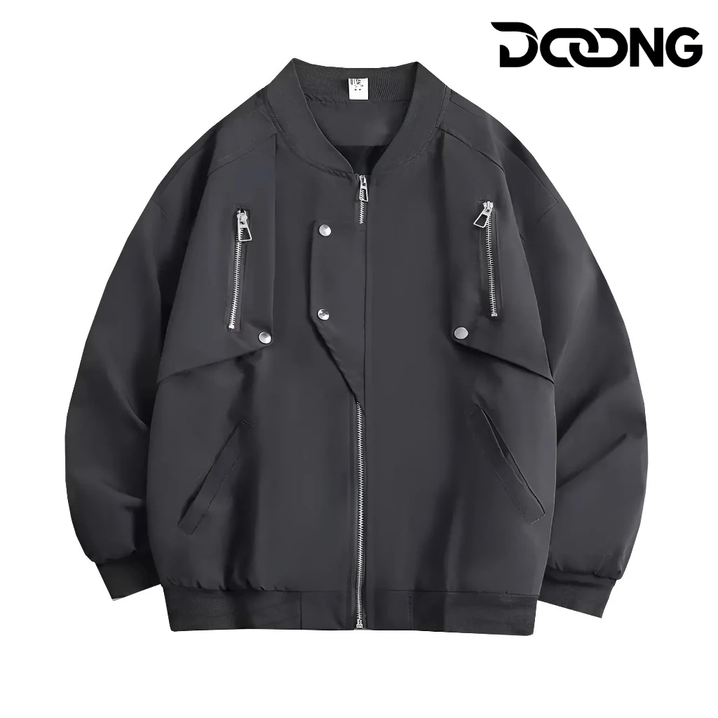 [XẢ HÀNG] Áo Khoác Dù MERO 4 TÚI Unisex Nam Nữ Có Túi Hai Bên Ngực BM260, Áo Bomber Chất Dù Mero Cao