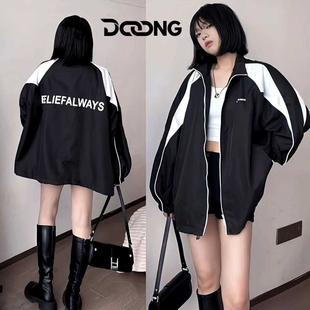 [XẢ HÀNG] Áo Khoác Dù BELIEF Always Unisex Nam Nữ Chất Dù 2 Lớp BM277, Áo Khoác Bomber Cổ Đứng Form 