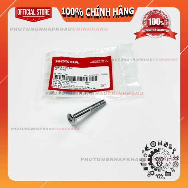 Ốc gù tay lái Sh Mode 125 2013-2025 Xi Inox , Vít oval 6x45 bắt gù xe Sh Mode 125 - 90191K29900