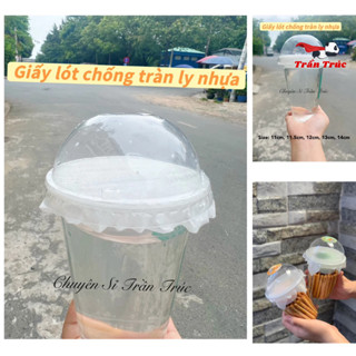 (Hoả Tốc-Set ~ 500 tờ) Giấy lót chống tràn đk 10cm 11cm 11.5cm 12cm 13cm 14cm cho ly, giấy nến, giấy chống tràn trà sữa