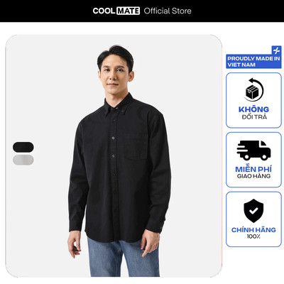 [MUA 2 GIẢM 5%][OUTLET - KHÔNG ĐỔI TRẢ]Áo sơ mi Overshirt 100% Cotton vải bền, thấm hút, giữ form tốT Coolmate
