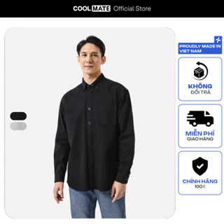 [OUTLET - KHÔNG ĐỔI TRẢ]Áo sơ mi Overshirt 100% Cotton vải bền, thấm hút mồ hôi, giữ form tốt Coolmate
