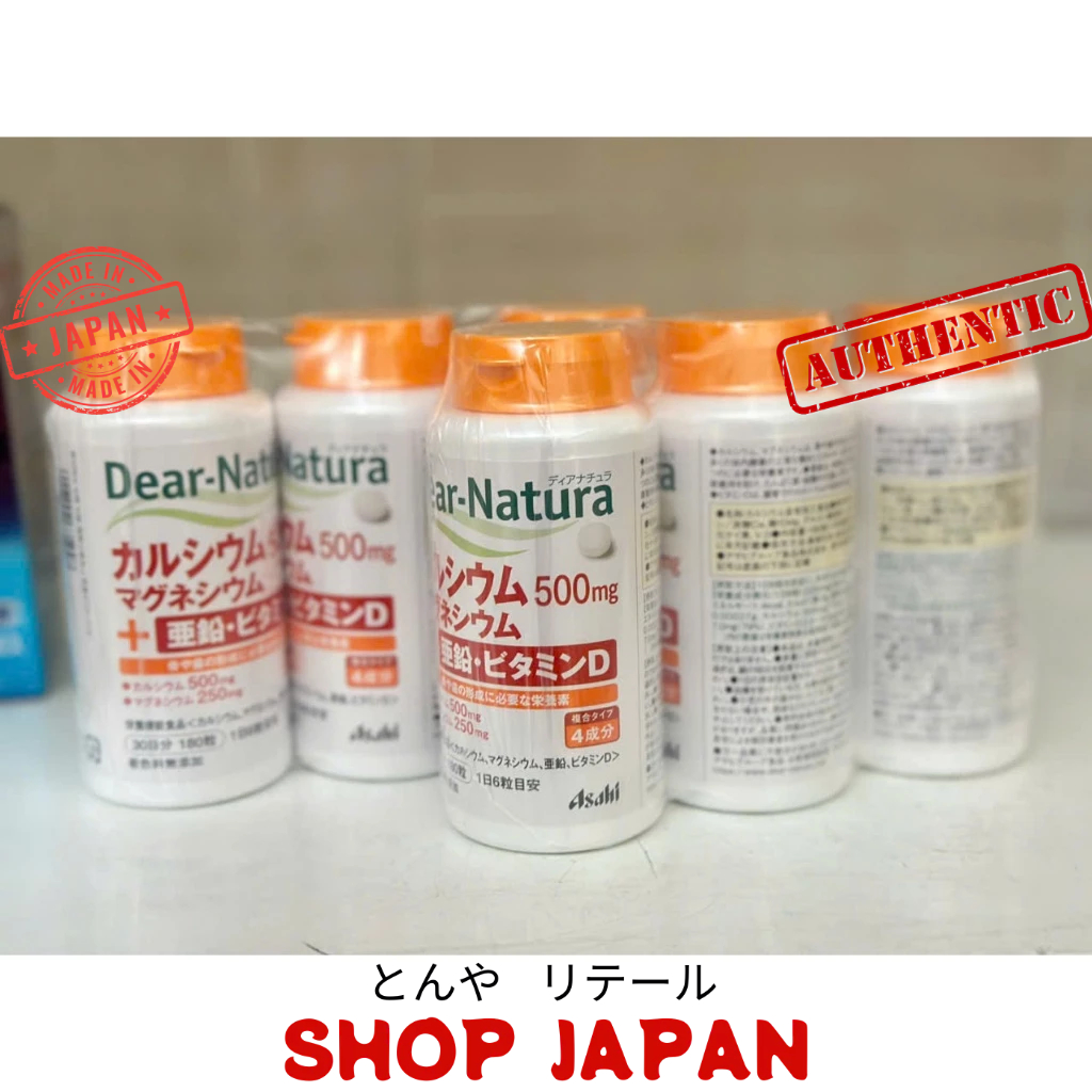 CANXI HỮU CƠ ASAHI- Dear Nature D 180 viên Nhật Bản