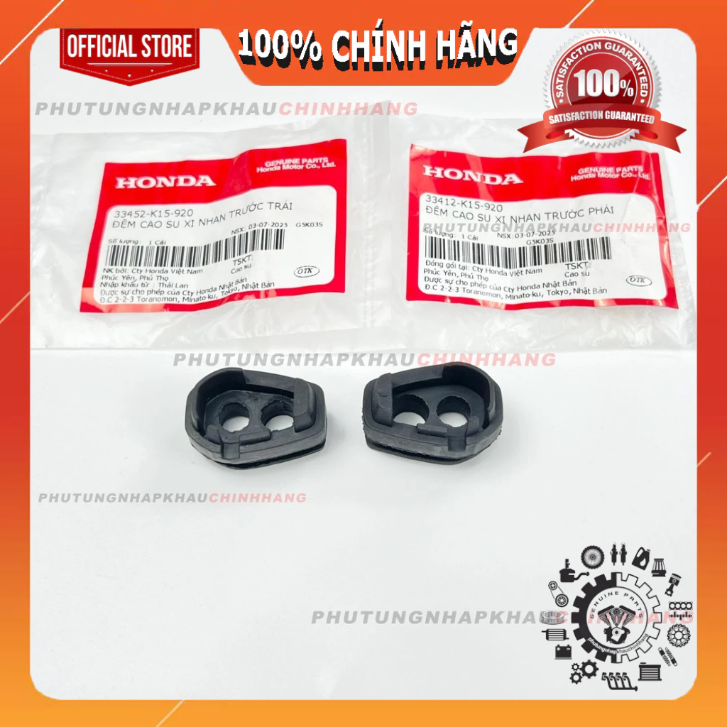 Cao su xi nhan Winner X, Vario 160, Vario 125 2023, Đệm xi nhan Trái Phải Winner X 150 chính hãng