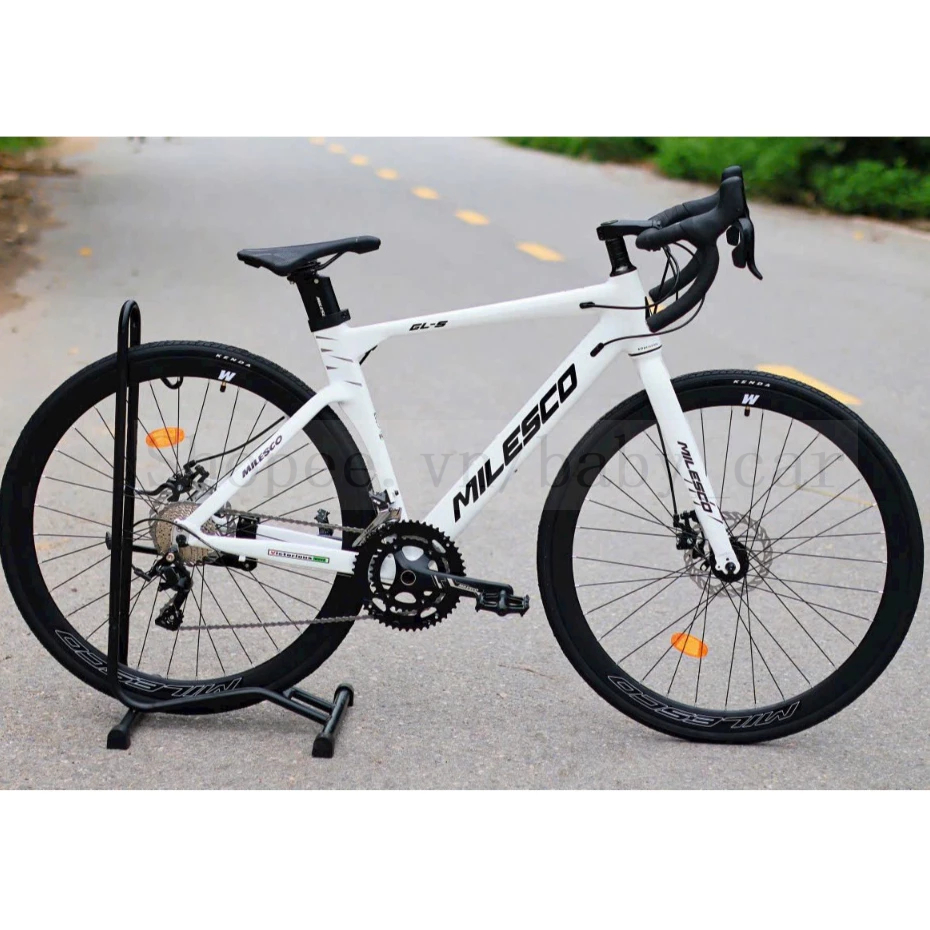 [Hoả Tốc] Xe Đạp Road MILESCO GLS Khung Nhôm Gen 3, Trục Rỗng, Cối Nổ,Tay Đề Lắc, Bộ Đề Sensah Ignit