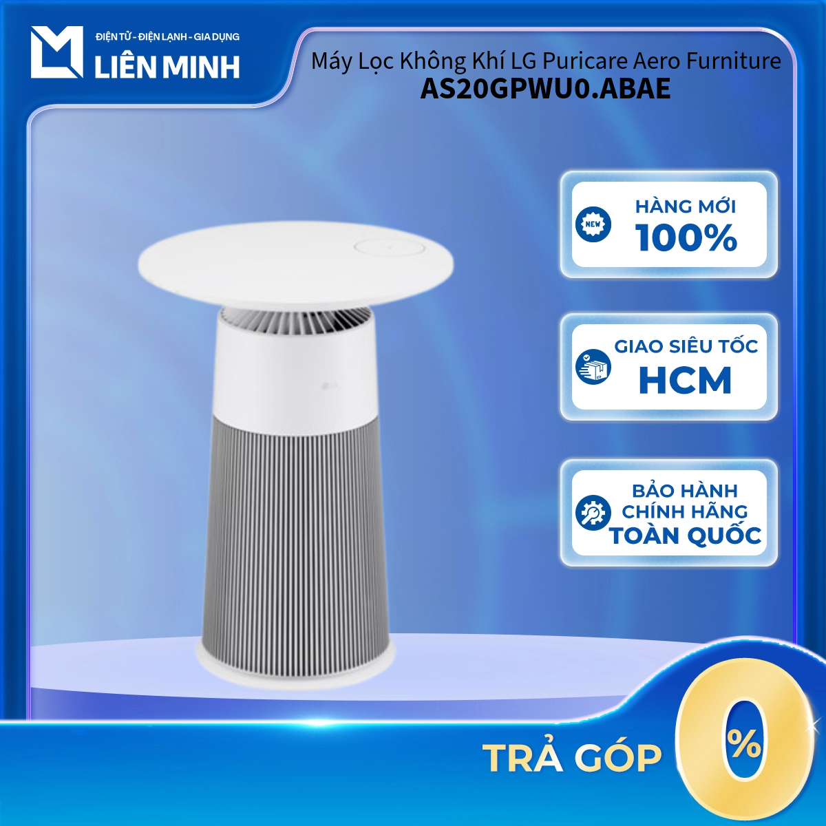 AS20GPWU0.ABAE - Máy Lọc Không Khí LG PuriCare Aero Furniture AS20GPWU0 - Công Suất 41W - Bảo Hành C