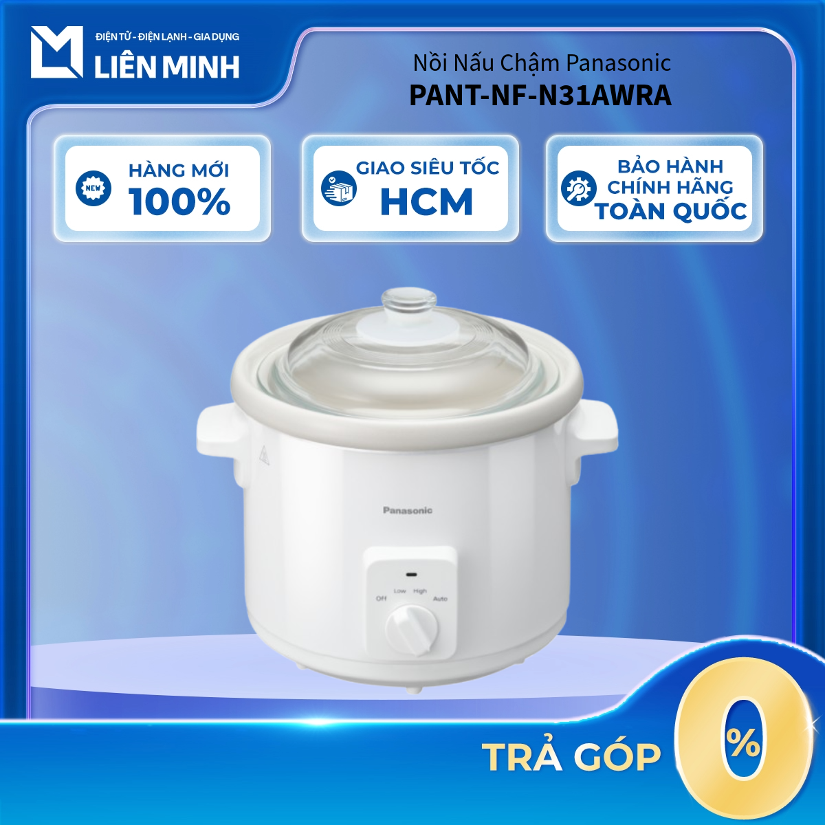 PANT-NF-N31AWRA - Nồi Nấu Chậm Panasonic NF-N31AWRA- Bảo Hành Chính Hãng