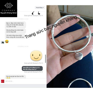 Lắc tay bạc ta, phay mặt, không gắn đá