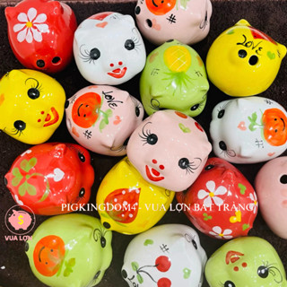   Lỗ tròn  Heo Sứ Lợn Sứ Tiết Kiệm Lợn Đất Heo Tiết Kiệm Mini Bát Tràng 