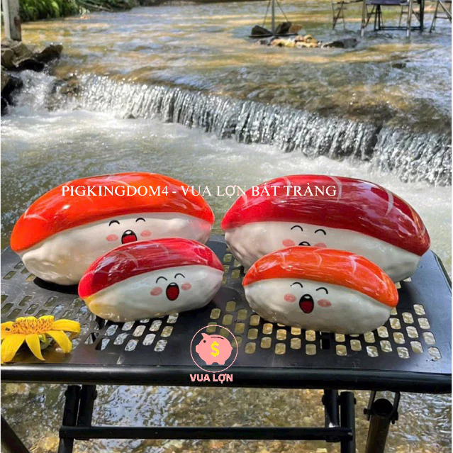 Heo Sứ Lợn Sứ Heo Tiết Kiệm Ống Tiết Kiệm Shushi Cá Hồi Bát Tràng