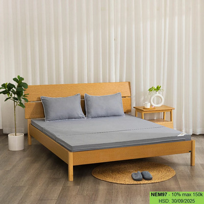 Đệm/Nệm Bông Ép K-Bedding by Everon chất vải microfiber KMS, dòng mềm nhiều kích thước bảo hành 5 năm