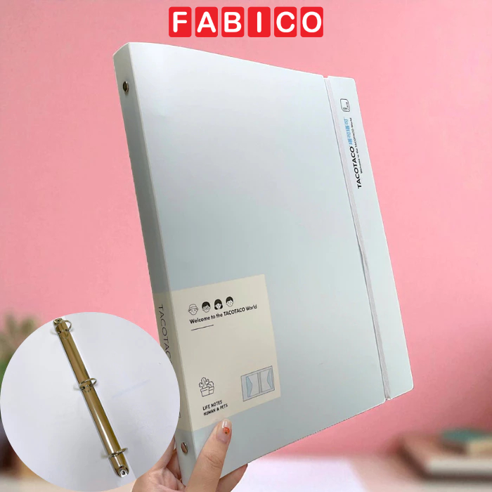 Bìa File Lá A4 Còng Sắt TACOTACO Bìa 3 Còng Đựng File Tài Liệu Lưu Trữ Hồ Sơ Văn Phòng Cao Cấp