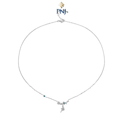 Dây cổ Bạc đính đá Disney|PNJ Jasmine ZTMXW000026