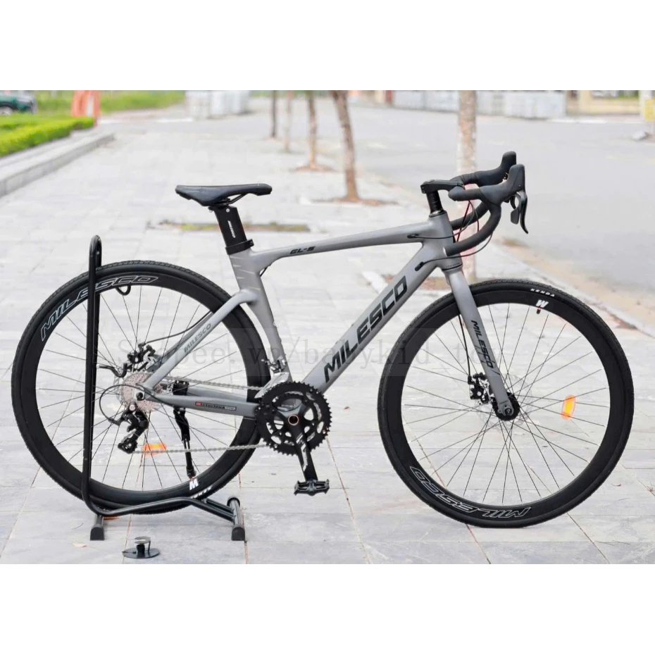 [Hoả Tốc] Xe Đạp Road MILESCO GLS Khung Nhôm Gen 3, Trục Rỗng, Cối Nổ ,Tay Đề Lắc, Bộ Đề Sensah Igni