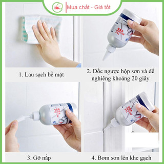Combo 2 Lọ Sơn Kẻ Chỉ Gạch Công Nghệ HQ 280ml - Keo Chà Ron Sứ Đa Năng