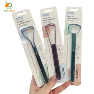 [Top Value] Set 3 dụng cụ cạo lưỡi Okina INOCHI03 chăm sóc răng miệng tại nhà