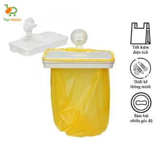  Top Value  Kệ treo túi rác Hiro INOCHI INOCHI68 có nắp dán tường móc cài để treo túi rác 