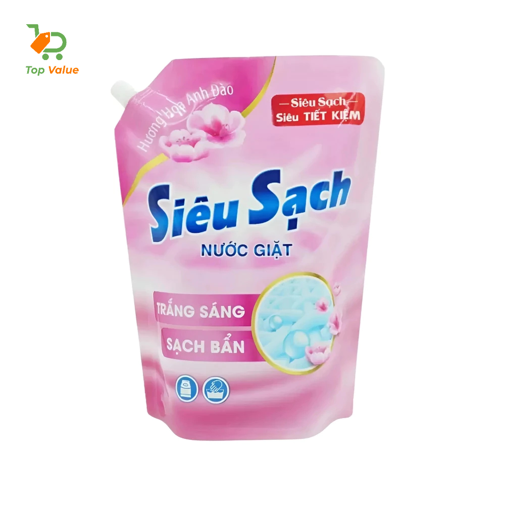 [Top Value] Nước Giặt Lix N2503 Hương Hoa Anh Đào 2,4KG/T06 (TÚI)