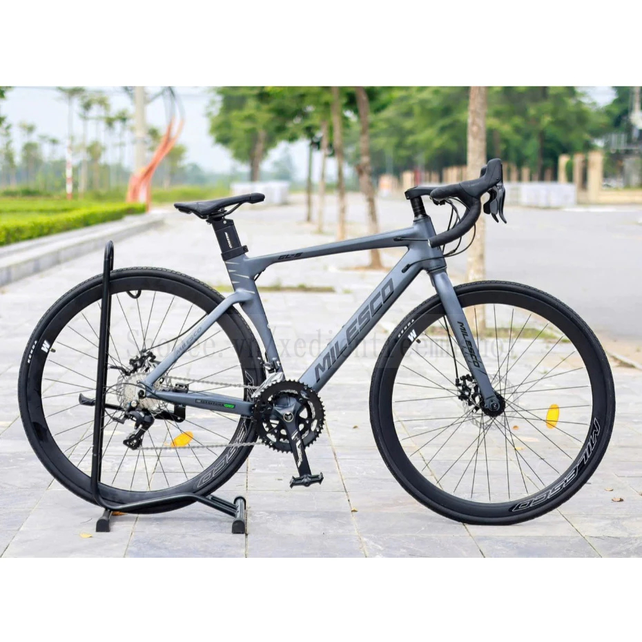 [Hoả Tốc] Xe Đạp Road MILESCO GLS Khung Nhôm Gen 3, Trục Rỗng, Cối Nổ,Tay Đề Lắc, Bộ Đề Sensah Ignit