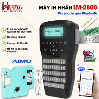  Máy in nhiệt cầm tay AIMO LM2800 I In qua Bluetooth I Pin sạc I Chính Hãng 