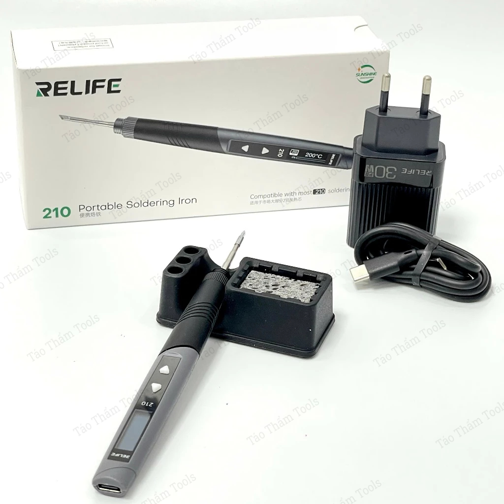 Bút hàn cầm tay sử dụng mũi C210 Relife RL-210 (Tặng kèm 1 mũi C210-Dao)