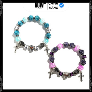  Vòng Tay   Lắc Tay Đá Pha Lê Nam Nữ Lấp Lánh Phong Cách HipHop 