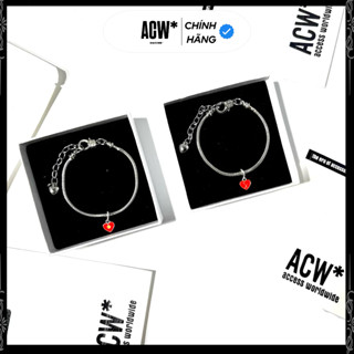  ACW Vòng tay charm bạc cờ Việt Nam 2 mặt chống gỉ cho nam và nữ 