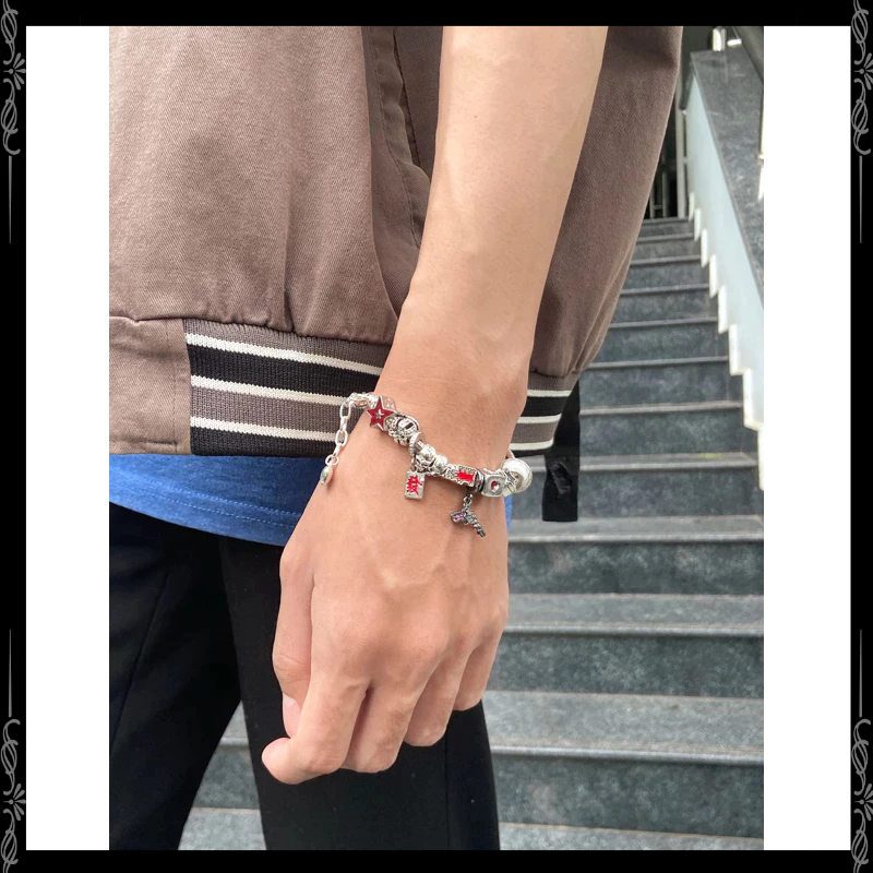 Vòng Tay Charm Bạc 925 Chống Gỉ,Vòng Tay Nam Nữ Phong Cách Gamble Bracelet (Access Workshop ) | BigBuy360 - bigbuy360.vn