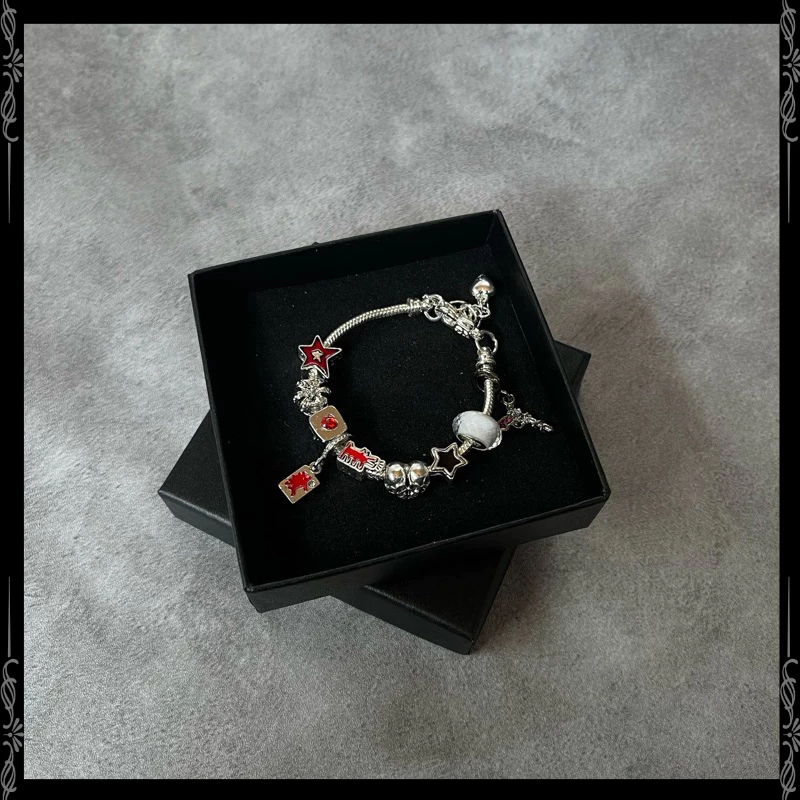 Vòng Tay Charm Bạc 925 Chống Gỉ,Vòng Tay Nam Nữ Phong Cách Gamble Bracelet (Access Workshop ) | BigBuy360 - bigbuy360.vn