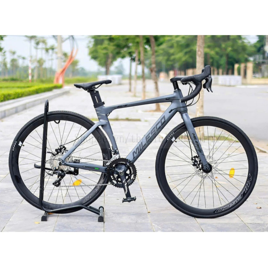 [Hoả Tốc] Xe Đạp Road MILESCO GLS Khung Nhôm Gen 3, Trục Rỗng, Cối Nổ ,Tay Đề Lắc, Bộ Đề Sensah Igni