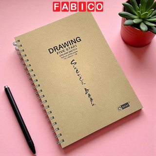 Sổ Vẽ Lò Xo Phác Thảo B5 Zen Art 30 Tờ 160gsm Drawing Five Stars 8662