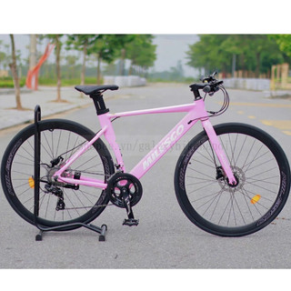 [Hoả Tốc] Xe Đạp Touring MILESCO EXT Gen 2 Khung Nhôm 6061 Không Mối Hàn, Phanh Dầu, Cối Nổ, Bộ Đề Shimano 16 Số (Hồng)