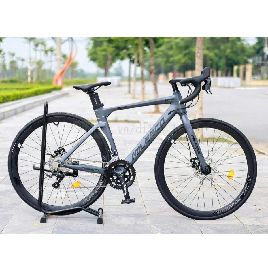 [Hoả Tốc] Xe Đạp Road MILESCO GLS Khung Nhôm Gen 3, Trục Rỗng, Cối Nổ ,Tay Đề Lắc, Bộ Đề Sensah Igni
