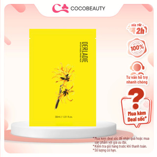 Mặt nạ hỗ trợ giảm và ngăn ngừa mụn, dưỡng sáng da derladie witch hazel mask pack 30ml