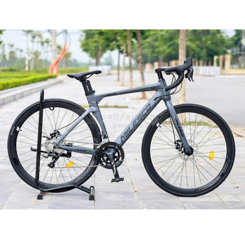 [Hoả Tốc] Xe Đạp Road MILESCO GLS Khung Nhôm Gen 3, Trục Rỗng, Cối Nổ ,Tay Đề Lắc, Bộ Đề Sensah Igni