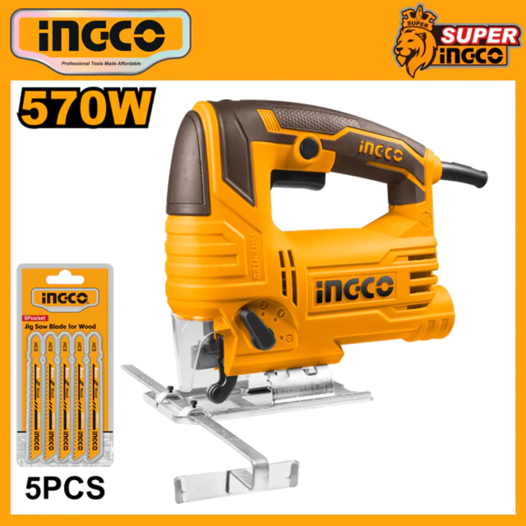 MÁY CƯA LỌNG INGCO 570W JS57028 ( tặng kèm 5 lưỡi cưa lọng gỗ )