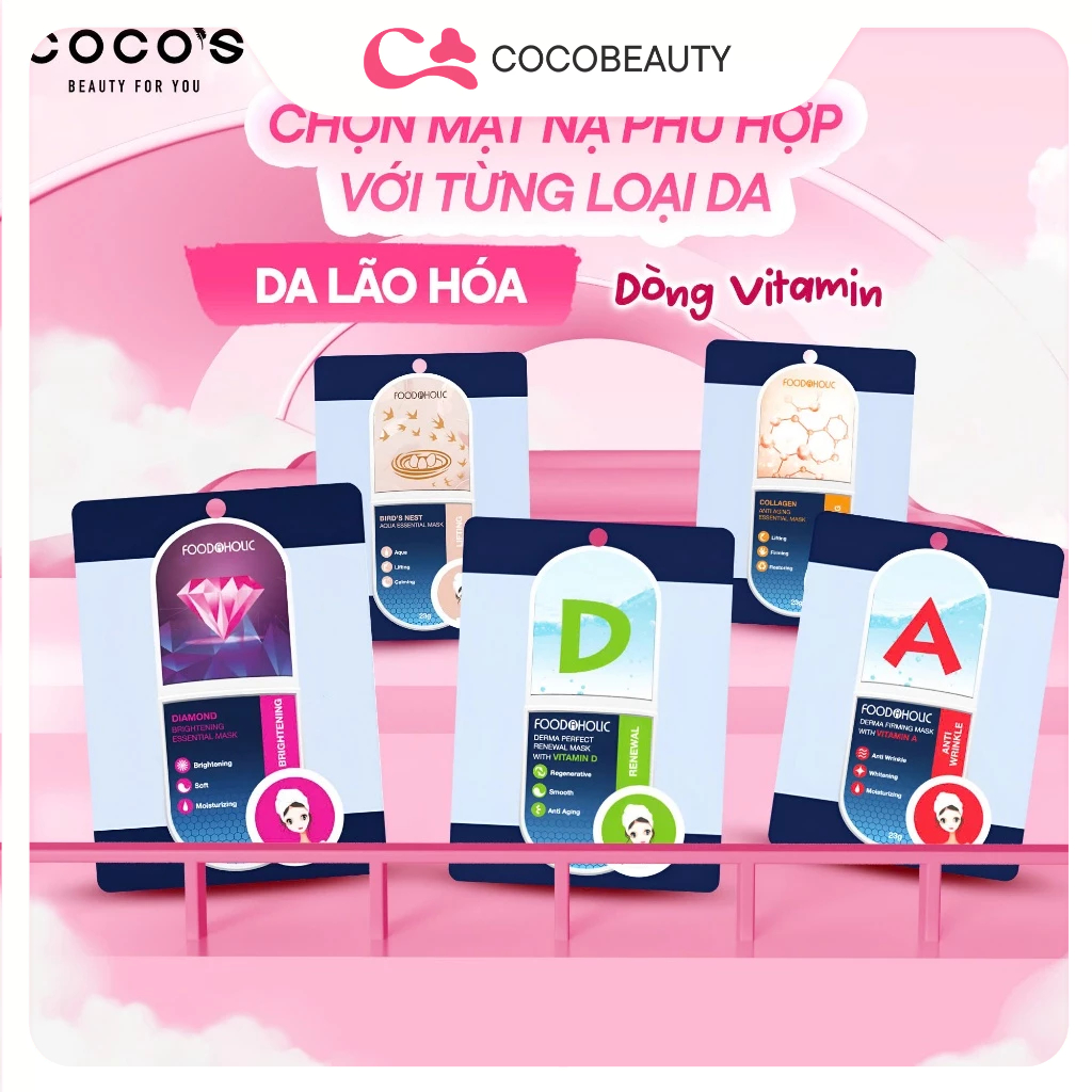Mặt Nạ Giấy Chăm Sóc Da Toàn Diện Foodaholic Essential Mask 23g | BigBuy360 - bigbuy360.vn