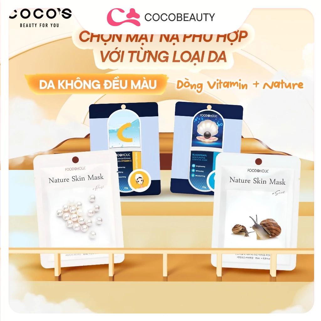 Mặt Nạ Giấy Chăm Sóc Da Toàn Diện Foodaholic Essential Mask 23g | BigBuy360 - bigbuy360.vn