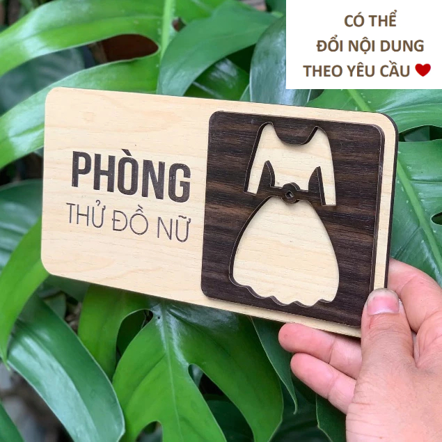 Bảng Phòng thay đồbảng Phòng ngủ, bảng Nhà tắm nam nữ, bảng Exit, nhà vệ sinh decor trang trí