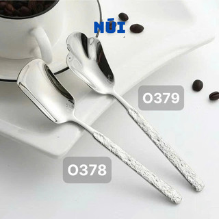 Thìa Bánh Ngọt Bloom inox 304 OYATTON - Thìa ăn bánh, ăn kem, thìa tráng miệng sang trọng