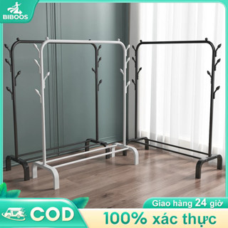 Kệ Treo Quần Áo Bằng Sắt BIBOOS Giá Treo Quần Áo Kim Loại Chắc Chắn Tiện Lợi