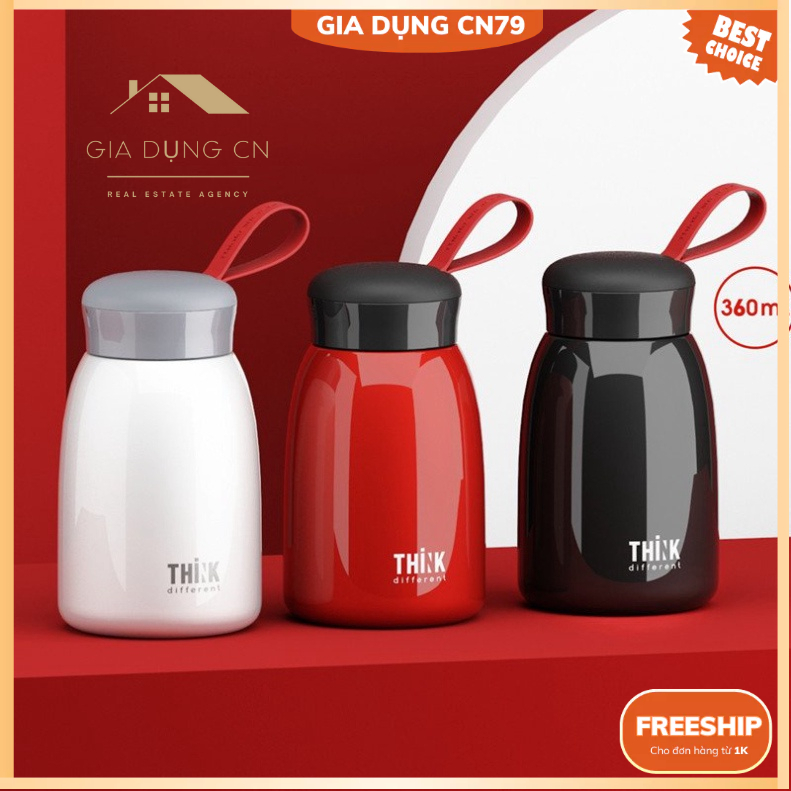 Bình giữ nhiệt nóng lạnh 304 cao cấp, tặng kèm quai xách tiện lợi, giữ nhiệt lâu, nhỏ gọn tiện lợi | BigBuy360 - bigbuy360.vn