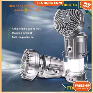  Đèn năng lượng mặt trời đèn tích điện 3in1 siêu sáng kèm quạt tích điện và sạc điện thoại tiện lợi  YPX9  