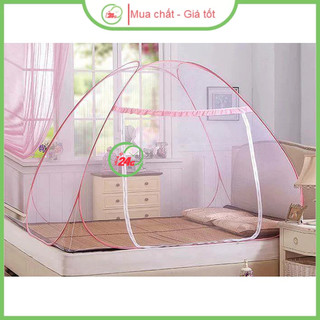 Màn chụp tự bung 1m6-1m8x2m, mùng di động cao cấp chống muỗi, gấp gọn thông minh