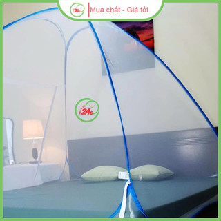 Màn chụp tự bung 1m6-1m8x2m, mùng di động cao cấp chống muỗi, gấp gọn thông minh