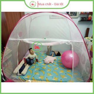 Màn chụp tự bung 1m6-1m8x2m, mùng di động cao cấp chống muỗi, gấp gọn thông minh