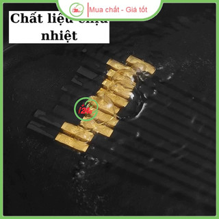 Bộ 10 Đũa Mạ Vàng Hàn Quốc Nhựa Đen Nhật Cao Cấp Chống Trơn Chống Mốc Chịu Nhiệt
