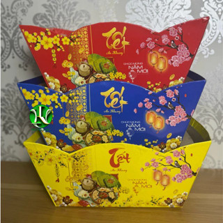  Combo 10 thuyền giấy Xuân An Khang gói quà tết 2026 chọn màng co độn đế loại dày chắc chắn tải trọng 20kg 