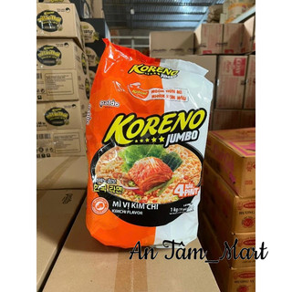  Bịch 10 Gói Mì Koreno Jumbo Hàn Quốc Vị Bò Cay   Kim Chi   Gà   Tôm   Mì Cay 7 Cấp Độ   Gói 100G 